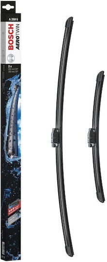 Bosch Aerotwin A250s Front Set Car Wiper Blades 650mm/360mm Universal Renault Captur