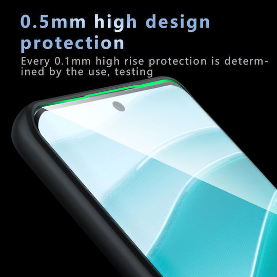 Techsuit Umschlag Rückseite Silikon Schwarz (Redmi Note 14 Pro+)