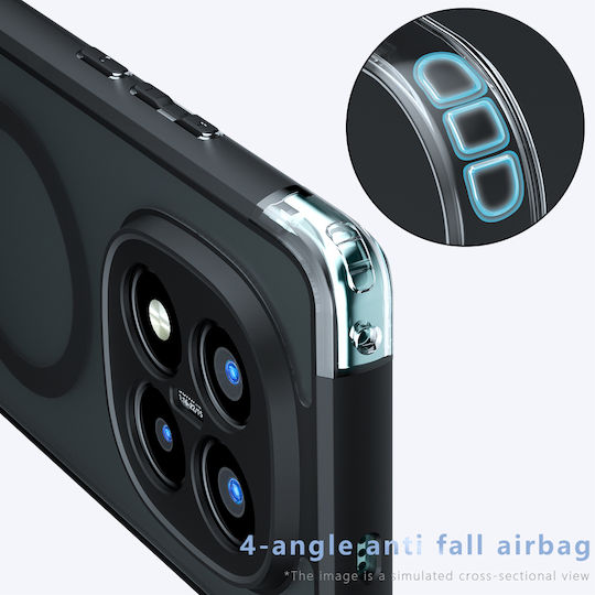 Techsuit Umschlag Rückseite Silikon Schwarz (Redmi Note 14 Pro+)