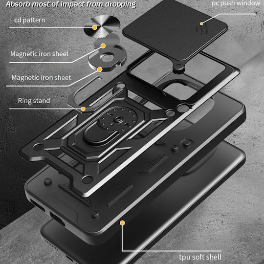 Techsuit Camshield Series Back Cover Metalic Negru (Nothing Phone (3))