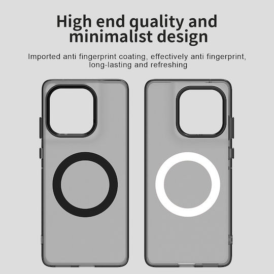 Techsuit Back Cover Plastic / Silicone Black (Motorola Edge 60 Fusion)