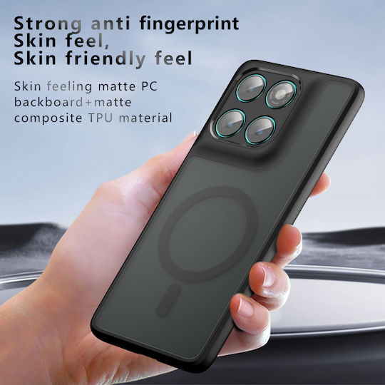 Techsuit Purefrost Magsafe Задна корица Пластмаса Черен (Motorola Edge 60 Pro)