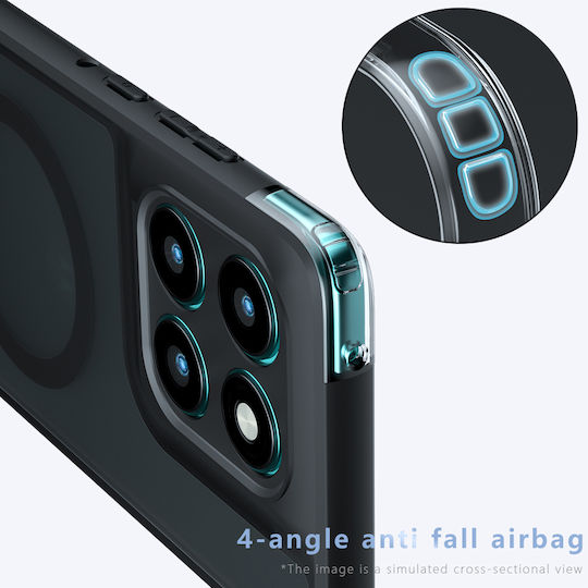 Techsuit Purefrost Magsafe Задна корица Пластмаса Черен (Motorola Edge 60 Pro)
