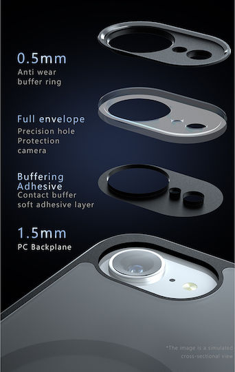Techsuit Umschlag Rückseite Silikon Schwarz (OnePlus 13R)