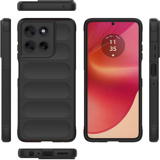 Techsuit Magic Задна корица Силикон Черен (Moto G56)