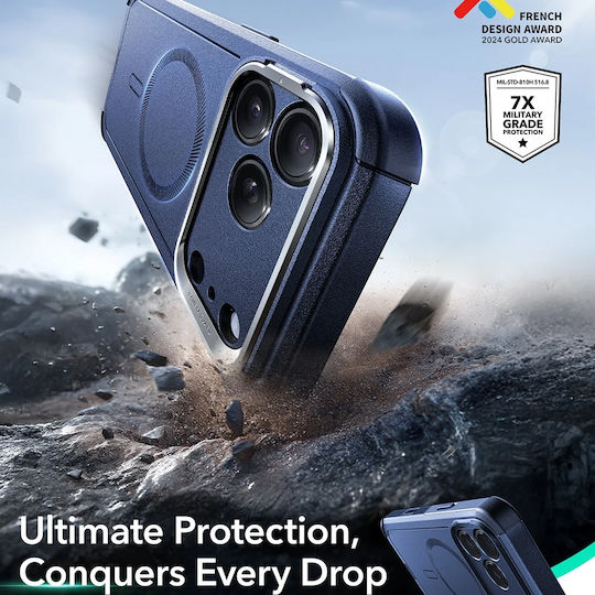 ESR Cyber Umschlag Rückseite Silikon Blau (iPhone 17 Pro Max)