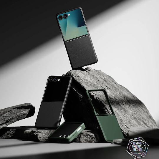 Ringke Umschlag Rückseite Silikon Schwarz (Galaxy Z Flip7)