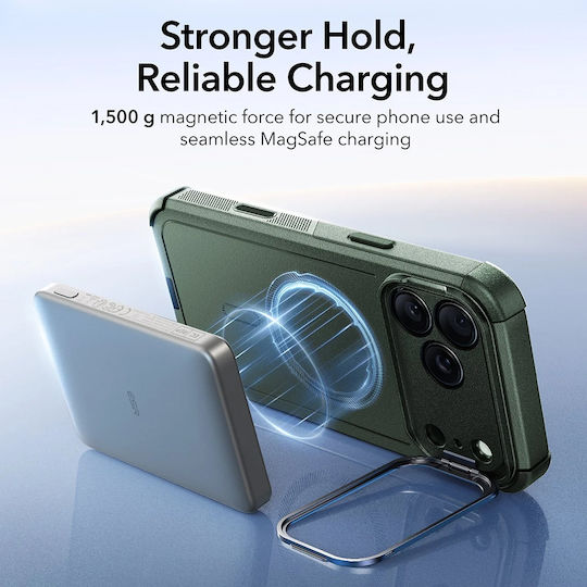 ESR Cyber Umschlag Rückseite Silikon Grün (iPhone 17 Pro Max)