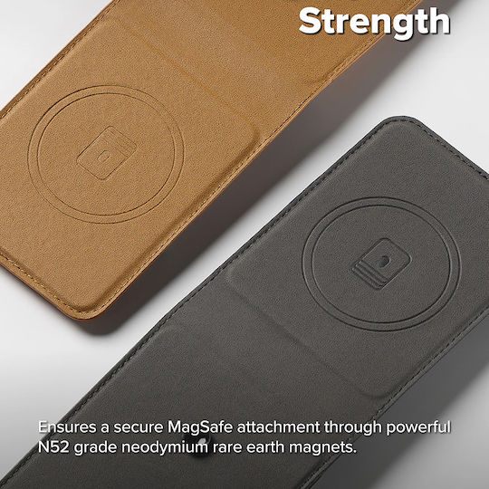 Ringke Folio Wallet Piele artificială Negru (Galaxy Z Flip7)