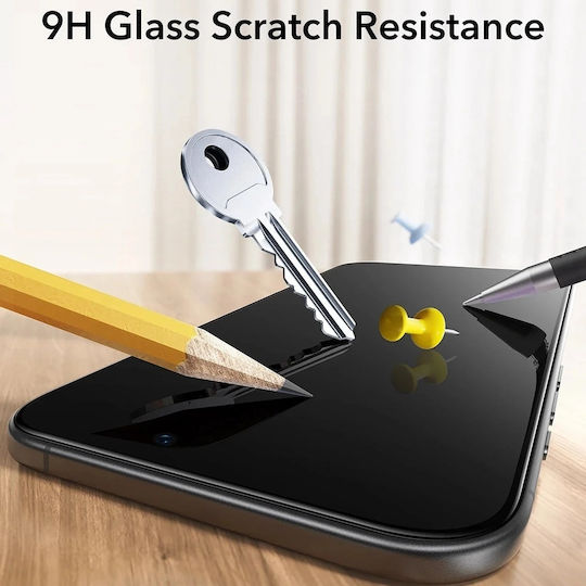 ESR Ultrafit Privatsphäre Gehärtetes Glas 3Stück Schwarz (iPhone Air)