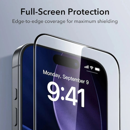 ESR Ultrafit Gehärtetes Glas 3 Stücke für iPhone 17 / 17 Pro / 16 Pro