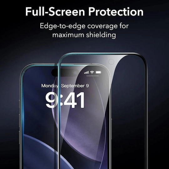 ESR Armorite Privatsphäre Displayschutzfolie 3Stück Schwarz (iPhone Air)