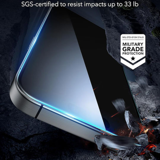 ESR Black Privatsphäre Gehärtetes Glas 3Stück Schwarz (iPhone 17 / 17 Pro / 16 Pro)