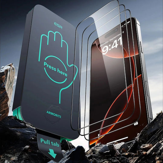 ESR Armorite Displayschutzfolie 3Stück (iPhone 17 / 17 Pro / 16 Pro)
