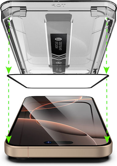 Techsuit Tempered Glass Μαύρο (iPhone 12 Pro Max)