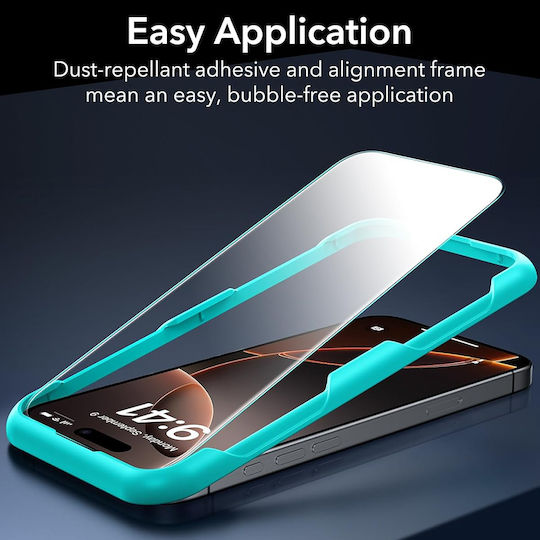 ESR Black Tempered Glass 3pcs (iPhone Air)