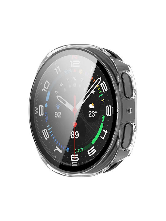 Techsuit Defense360 Pro Пластмасов Калъф със Стъкло в Прозрачен цвят за Samsung Galaxy Watch8 44мм