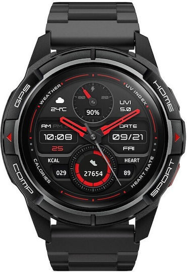 Mibro GS Active Smartwatch με Παλμογράφο (Μαύρο)