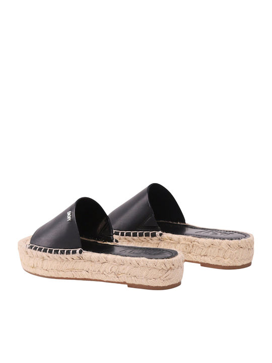 Camillo Mules with Low Heel in Black Color