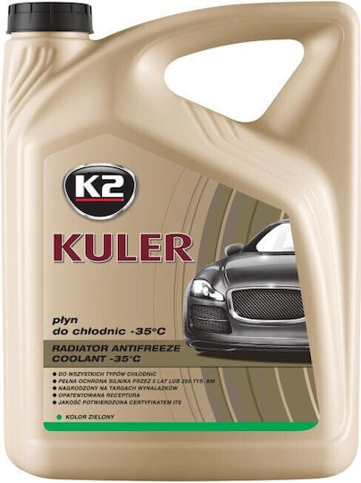 K2 Kuler Ready for Use Engine Coolant for Car G11 -35°C Green 5lt T205Z
