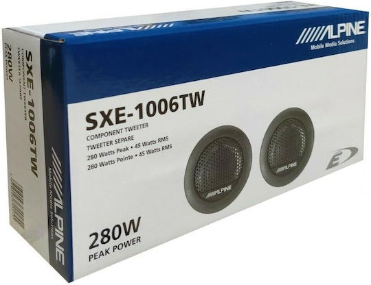 Alpine Set Car Audio Round Tweeters 88dB