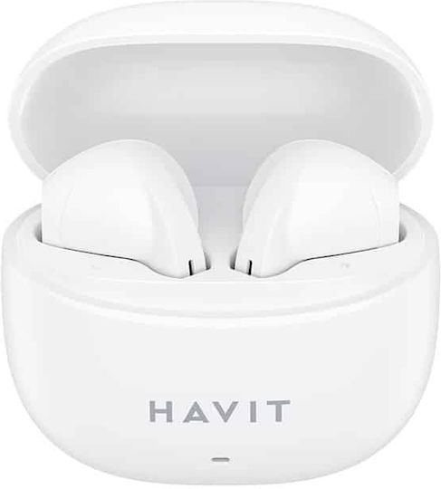 Havit TW941 In-ear Bluetooth Handsfree Căști cu Carcasă de Încărcare Alb