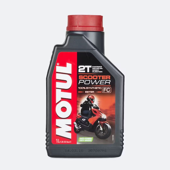 Motul Scooter Power Συνθετικό Λάδι Μοτοσυκλέτας για Δίχρονους Κινητήρες 1lt