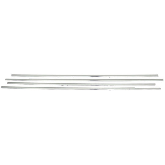 S-dizayn Trim Παράθυρων Ανοξείδωτο Ατσάλι Vw Golf 5 Plus 5D 2004-2007 Χρώμιο 4τμχ /SD