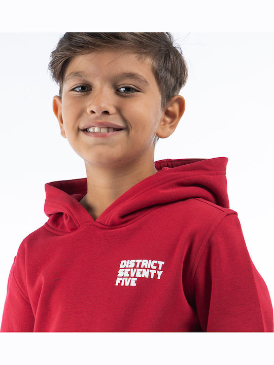Kids Sweatshirt with Hood Red