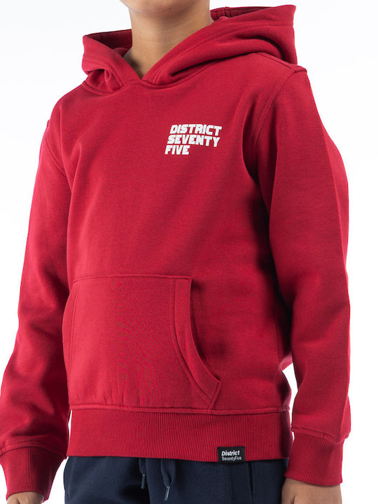 Kids Sweatshirt with Hood Red