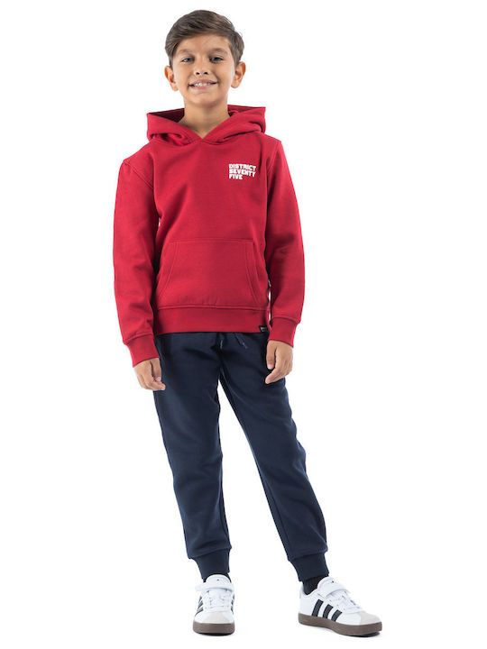 Kids Sweatshirt with Hood Red