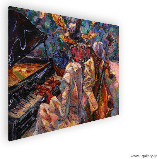 Canvas Painting Jazz Band Style 150x100 Cm