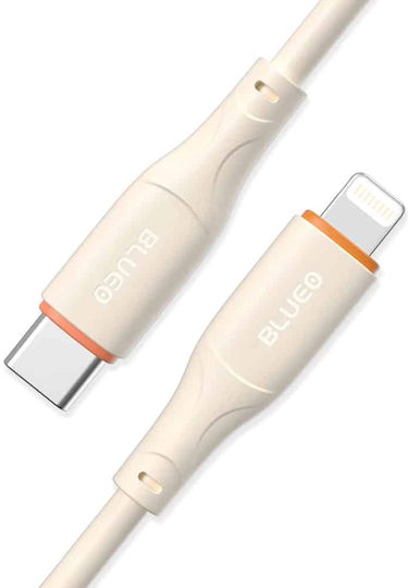 Blueo USB-C to Lightning Cable 20W Πορτοκαλί 1.5m