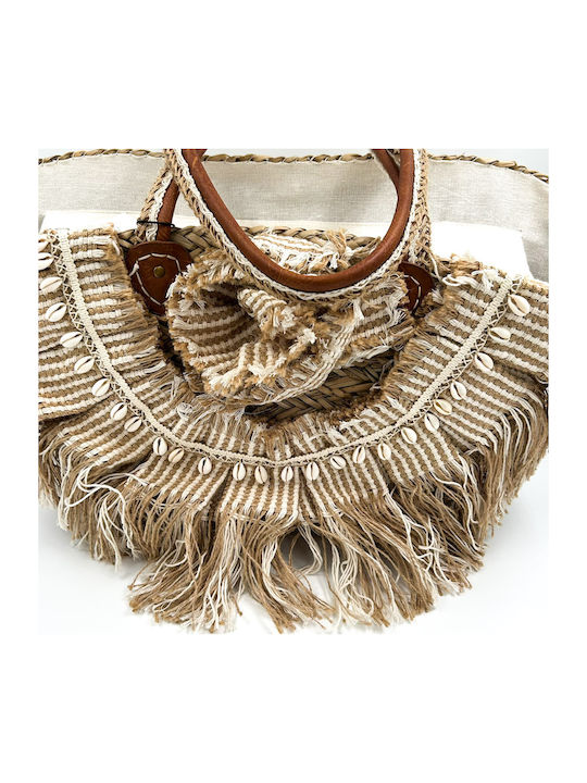 Irene Vilou Wicker Beach Bag Beige Irene Vilou Wicker Beach Bag Beige