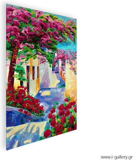 Gemälde auf Segeltuch Sokkaki in Santorini 40x60 cm
