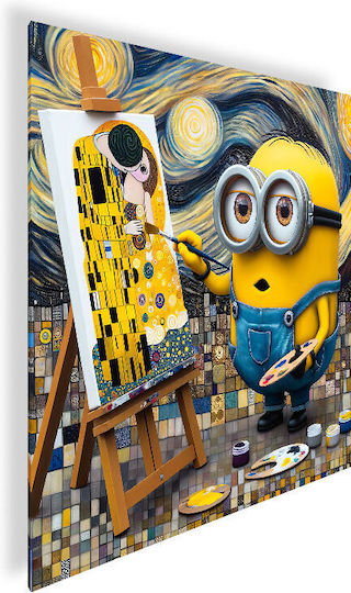 Платнен Панел Живопис Поп Арт Картина Целувка Klimt 70x70 См
