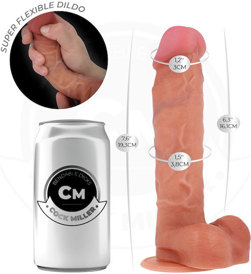 Cock Miller Ρεαλιστικό Dildo με Βεντούζα Flesh