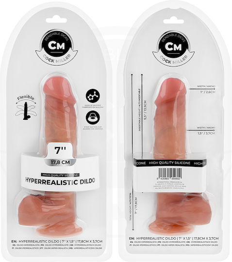 Cock Miller Realistic Dildo With Suction Cup Flesh
