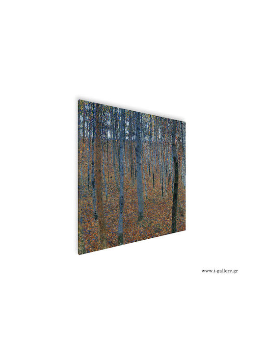 Gemälde auf Segeltuch Beech Forest Klimt 80x80 cm