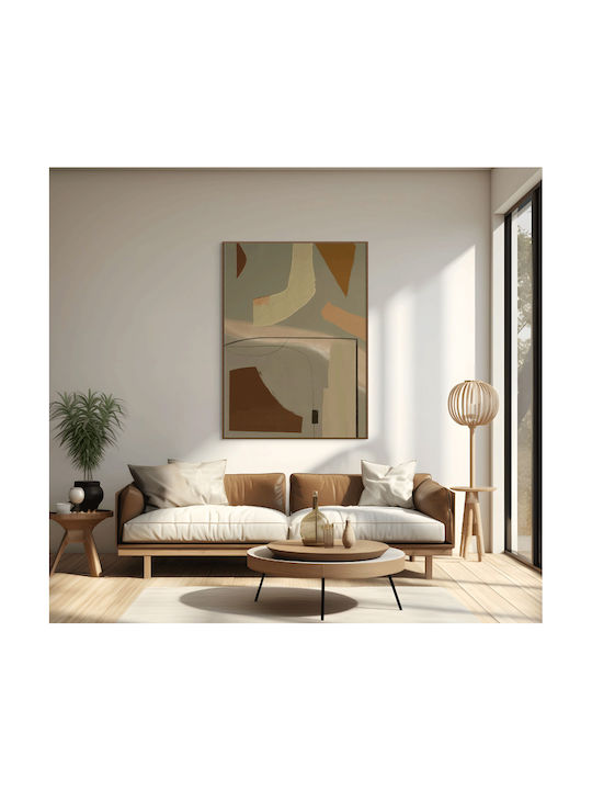 Canvas Painting Pastel Earth Abstract 100x150 Cm
