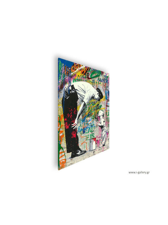 Платнен Панел Smile To Life Улично Изкуство 30x40 См