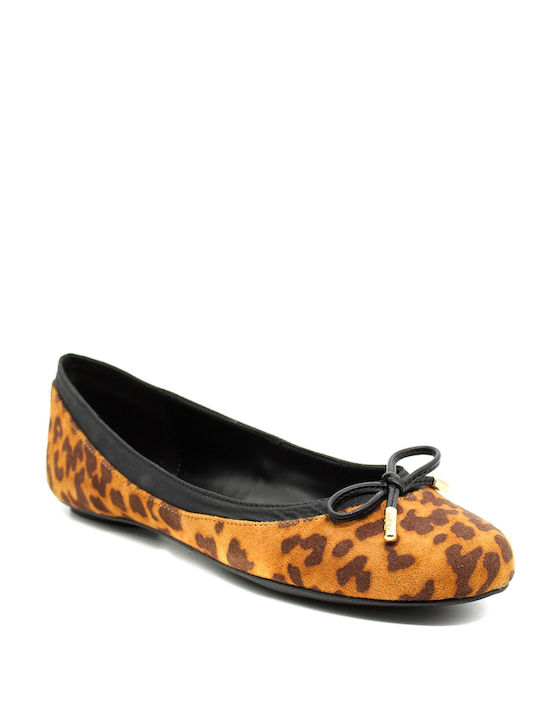 Buffalo Suede Ballerinas Black