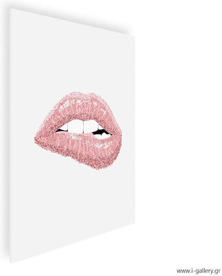 Panou Pânză Pink Lips Art 90x130 Cm