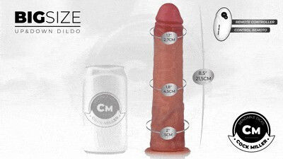 Cock Miller Realistic Vibrator with Remote Control 21.5cm Flesh