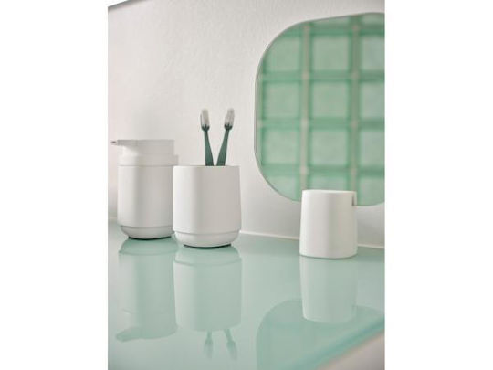 Zone Denmark Tabletop Makeup Mirror Cement Base 20x6x26.5 Time White