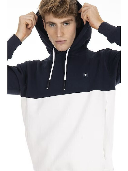 Men's Sweatshirt with Navy Blue Hood