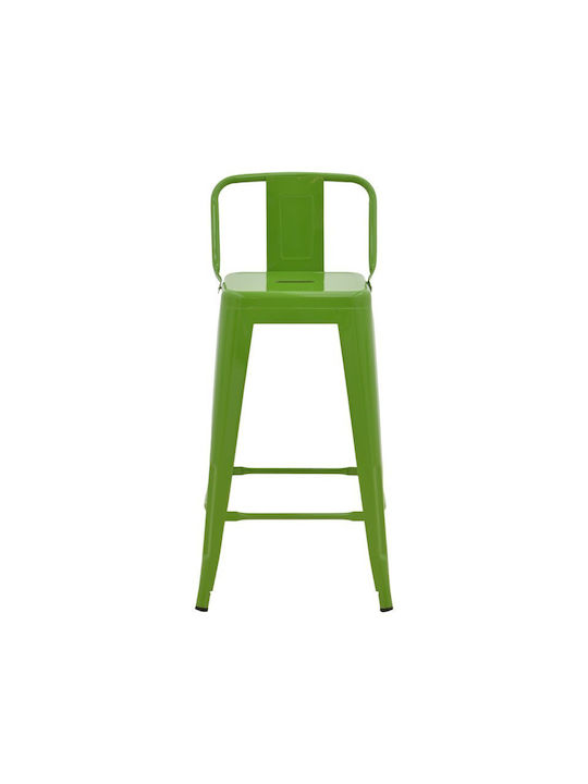 Stool Bar with Backrest Metallic Utopia Utopia Green Shade 42x42x86cm