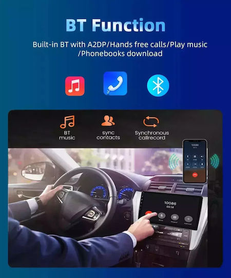 Ηχοσύστημα Αυτοκινήτου για Toyota Corolla 2006-2012 (Bluetooth/USB/WiFi/GPS/Apple-Carplay/Android-Auto) με Οθόνη Αφής 9"