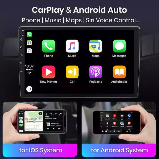 Ηχοσύστημα Αυτοκινήτου για Toyota Aygo 2014 (Bluetooth/USB/WiFi/GPS/Apple-Carplay/Android-Auto) με Οθόνη Αφής 9"