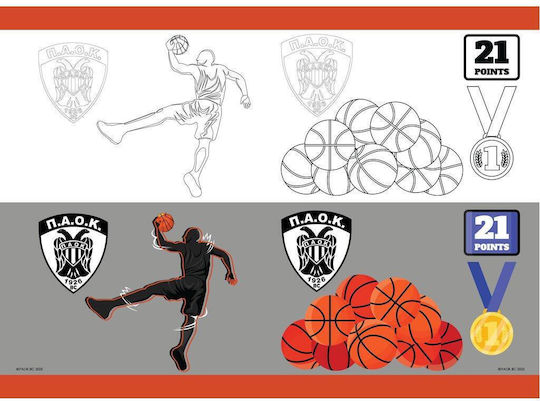Diakakis Notebook Ruled B5 40 Sheets PAOK 1pcs (Μiscellaneous Designs)